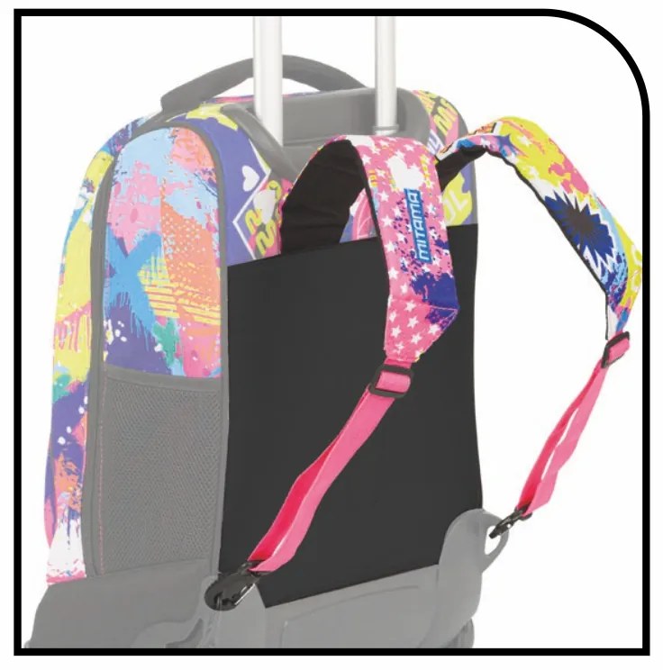 Školská taška koliesková MITAMA Urban Smile