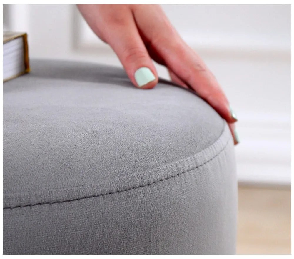 Sivý taburet Ropp – Artie