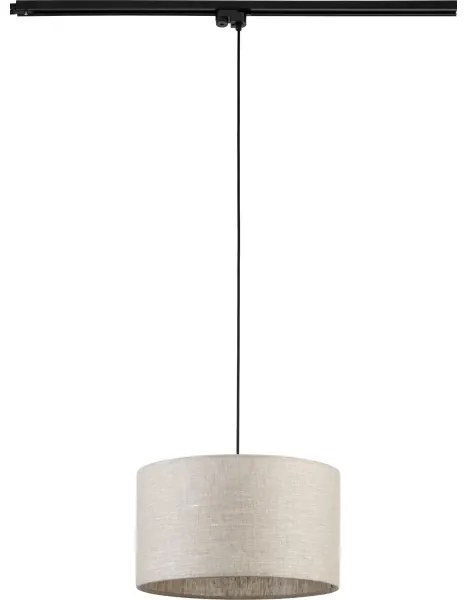 Luster na lanku do lištového systému TRACER 1xE27/15W/230V pr. 38 cm čierna/šedá