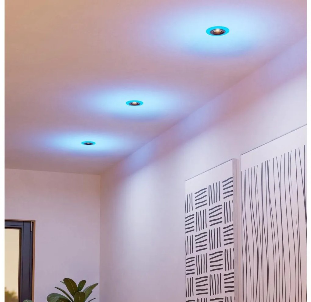 Eglo 901118- SADA 3xLED RGB Stm. kúpeľňové svietidlo CALONGE 3,8W/230V IP44 + DO