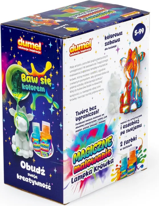 Magické maľovanie – Lampička Kravička | Kreatívna sada na výrobu lampy