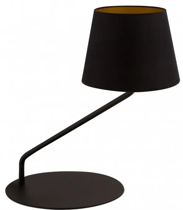 SIGMA Moderná stolná lampa LIZBONA, 1xE27, 60W, čierna, medená