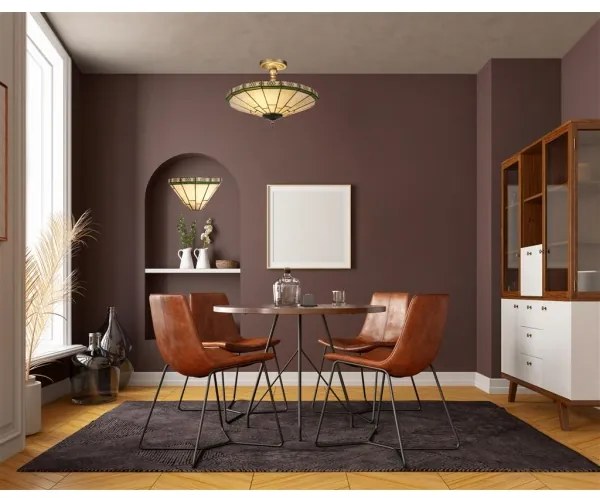 Searchlight 4417-18 - Tiffany nástenné svietidlo DRAGONFLY 1xE14/60W/230V