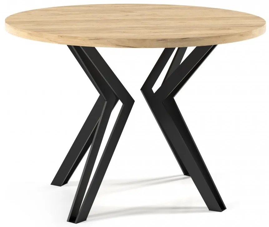 Okrúhly rozkladací jedálenský stôl KODY 100-120cm