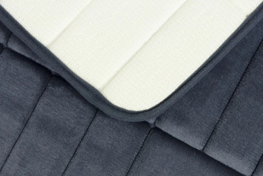 Protišmyková kúpeľňová predložka 3D 667 dark grey, 50x80, šedá, kúpeľňa, BO-MA