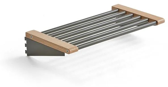 Polica na topánky JEPPE, 600 mm, dub, tmavošedá
