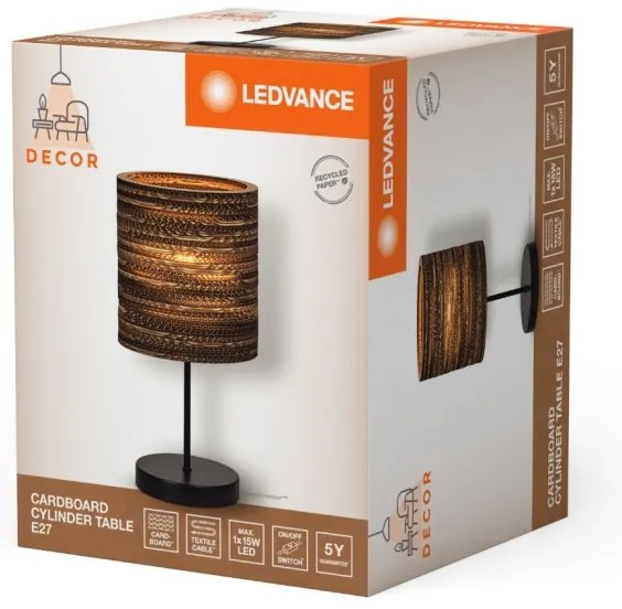 Ledvance - Stolná lampa DECOR CARDBOARD 1xE27/15W/230V pr. 20 cm