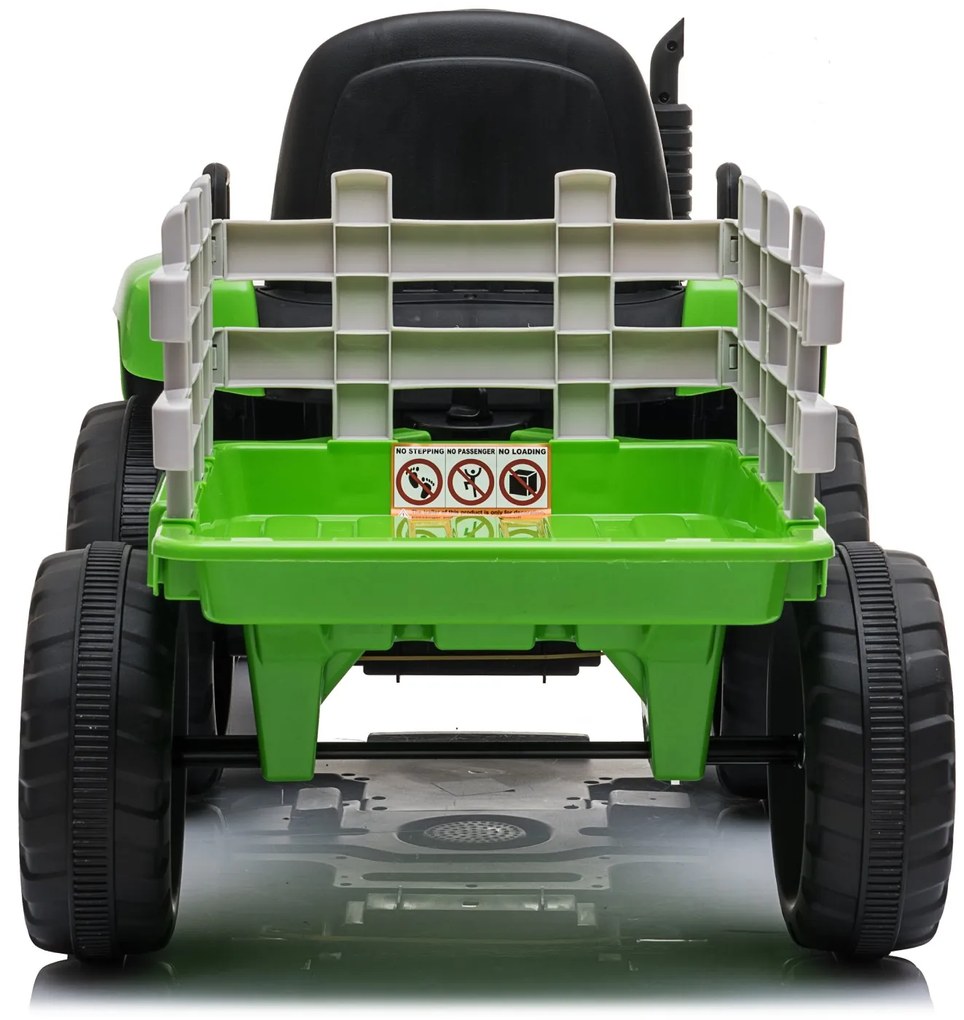 Detské elektrické autíčko BestBerg BBCC-30G - traktor / od 3 rokov / nosnosť 30 kg / zelené