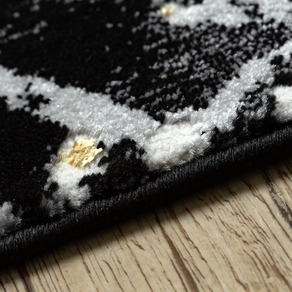 Kusový koberec Allure 1963 black/gold, 160x220, čierna, kancelária, Dywany Łuszczów