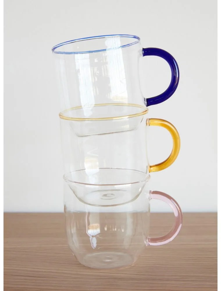 Sklenené hrnčeky v súprave 4 ks Kiosk – Hübsch