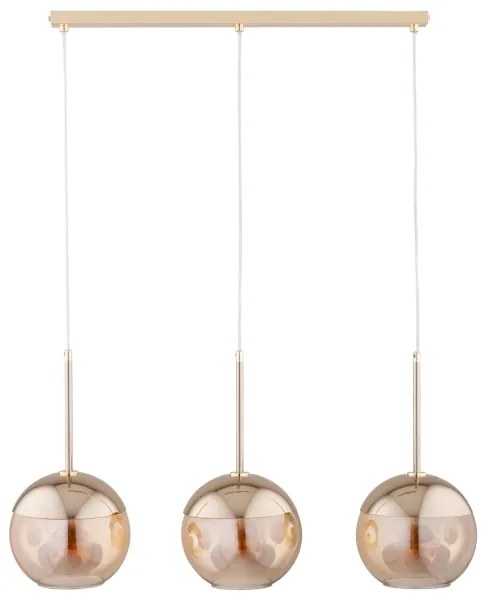 Luster na lanku VOLDA 3xE27/60W/230V mosadz