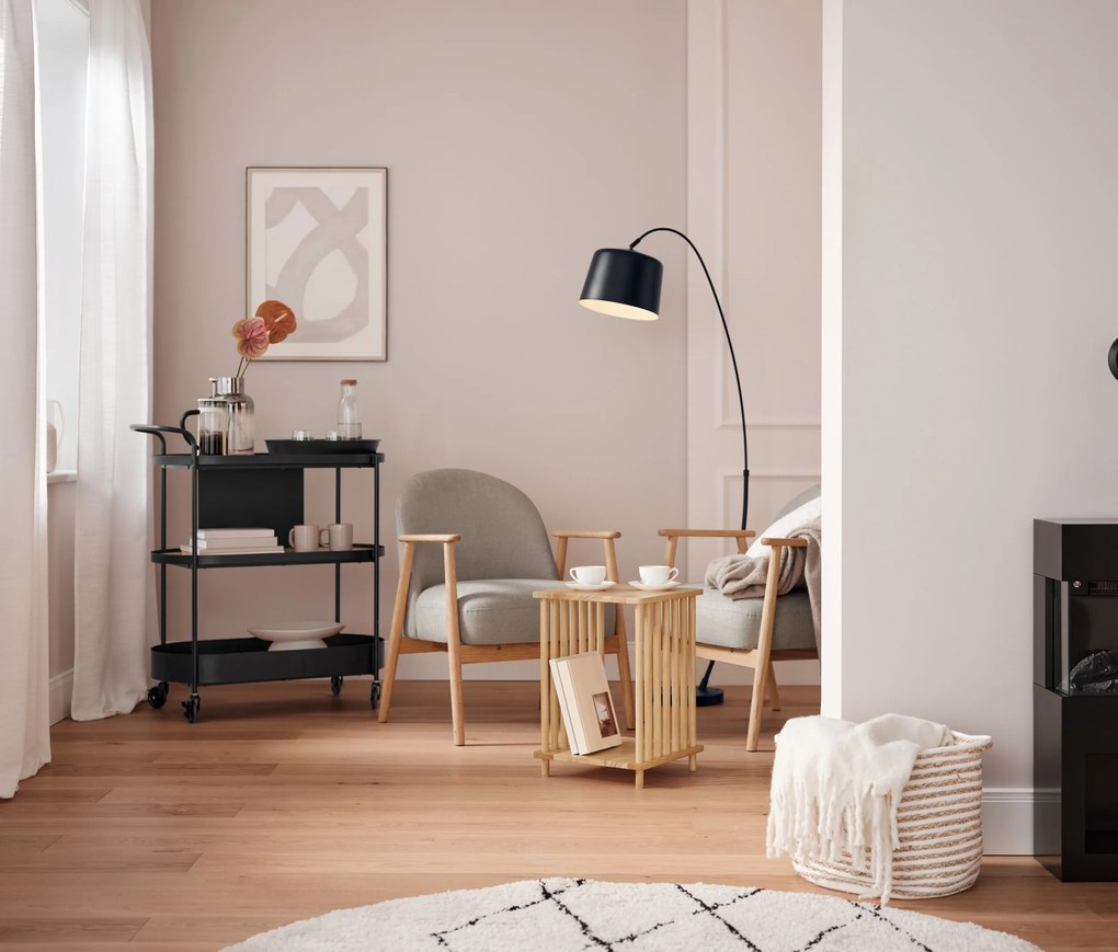 Oblúková lampa z kovu