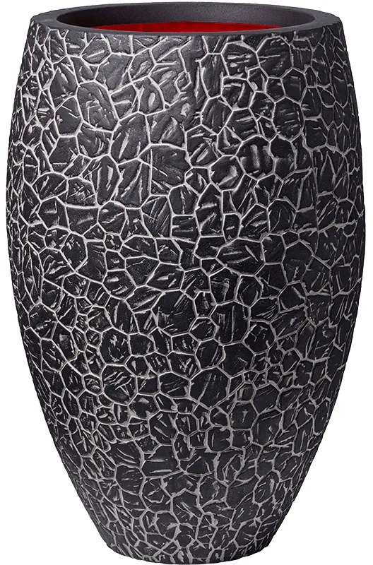 Kvetináč Capi Nature Clay Vase elegant deluxe antracitový 50x72  cm