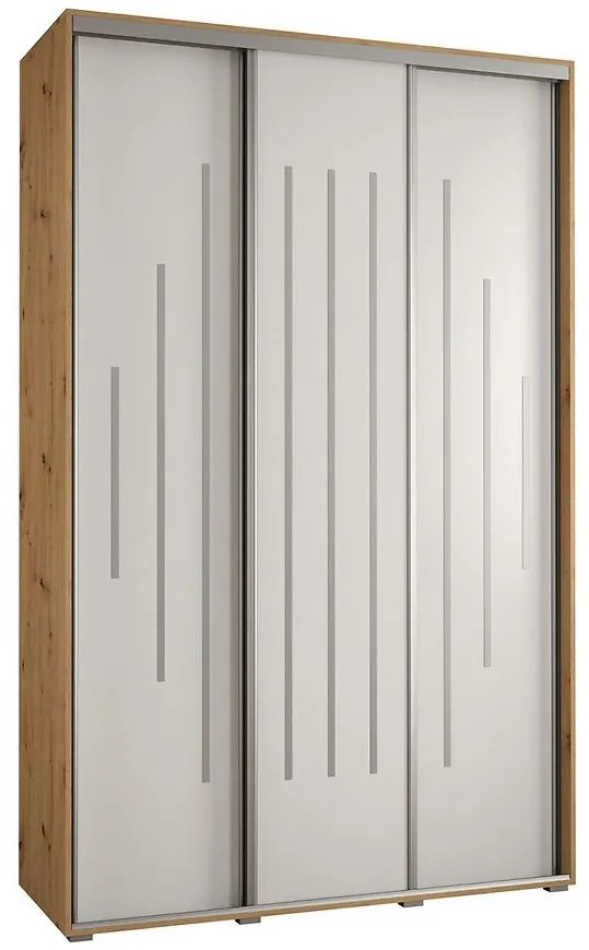 Skriňa 45 Canaris 12 150 artisan/biela/silver