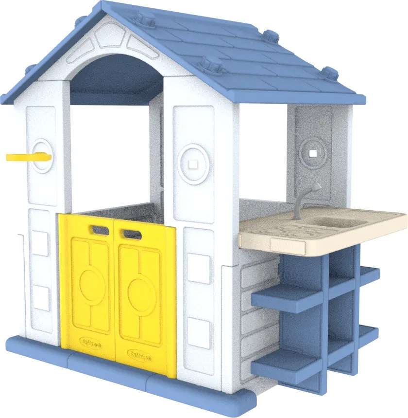 Ramiz Dom s košom a umývadlom Modrá strecha