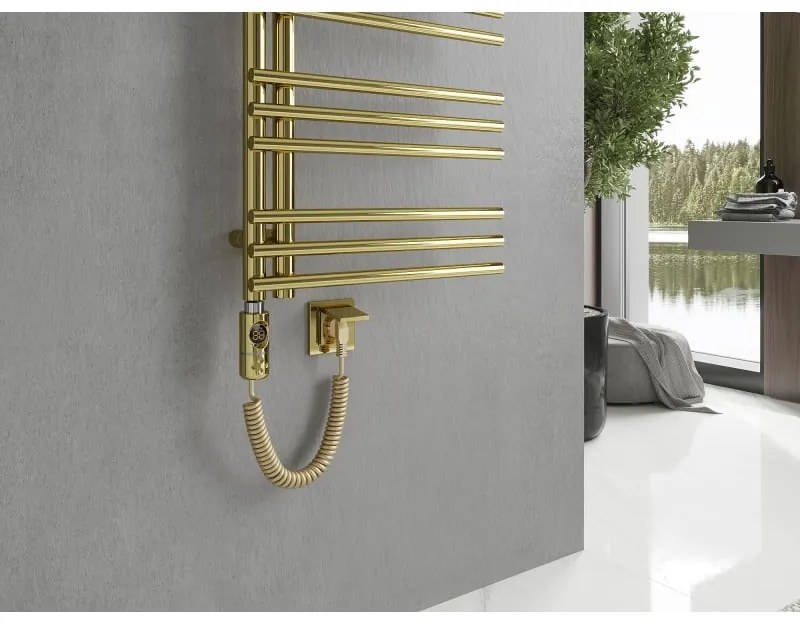Mexen Neptun, elektrické vykurovacie teleso 900 x 500 mm, 300 W, zlatá lesklá, W101-0900-500-2300-50