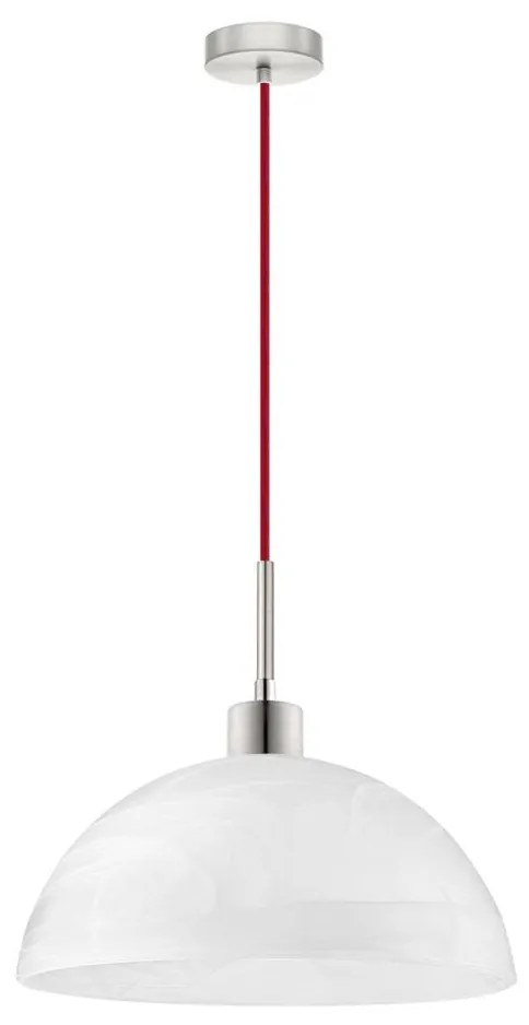 LED Luster na lanku 1xE27/60W/230V biela