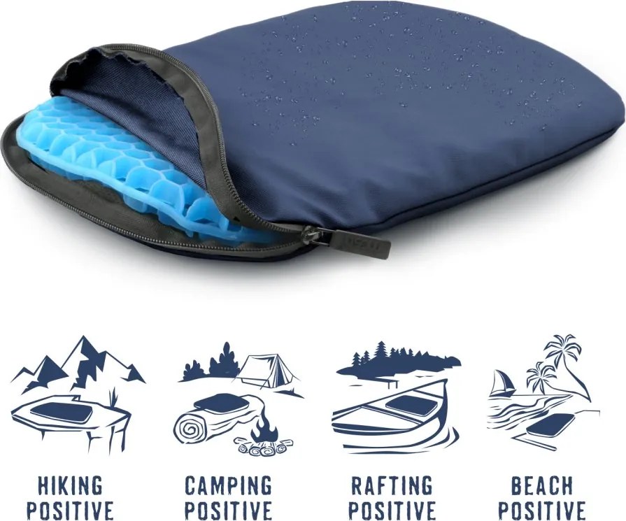 Cestovný podsedák MOSH Kamper light tmavomodrá / čierna
