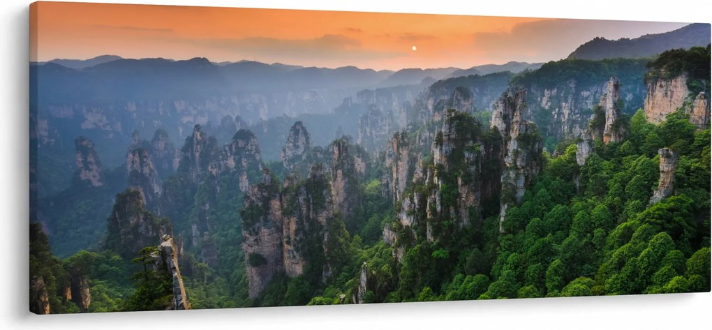 Obraz - Národný lesný park Zhangjiajie (120x50 cm)
