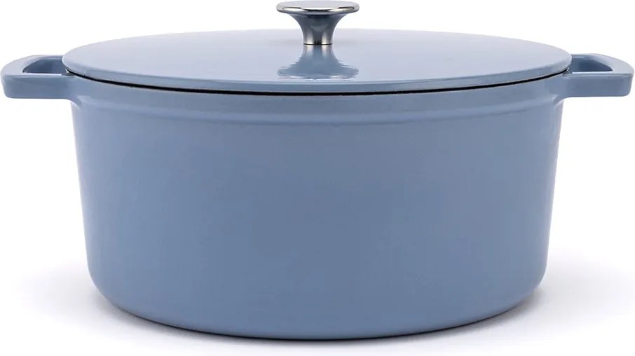 Elmich Smaltovaný liatinový hrniec Ember 24 cm modrý