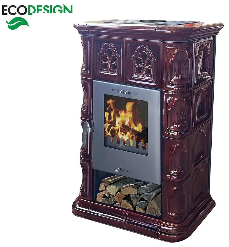 Krbové kachle Jena II coffebrown 7 kW