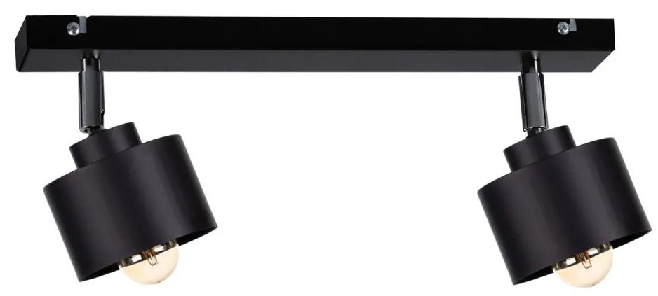 Keter Lighting Bodové svietidlo SIMPLY BLACK 2xE27/60W/230V KE0074