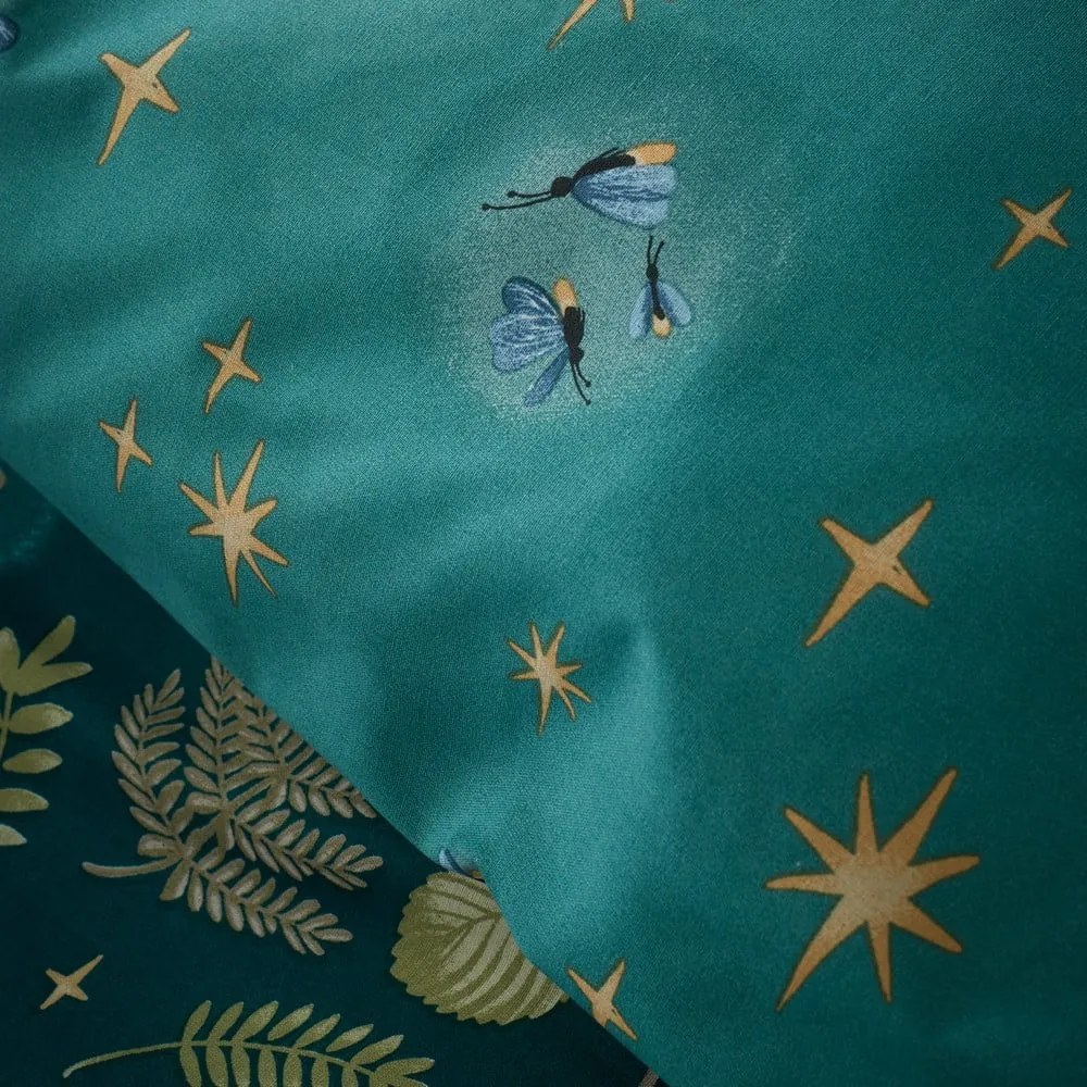 Tmavozelené obliečky na dvojlôžko 200x200 cm Enchanted Twilight – Catherine Lansfield