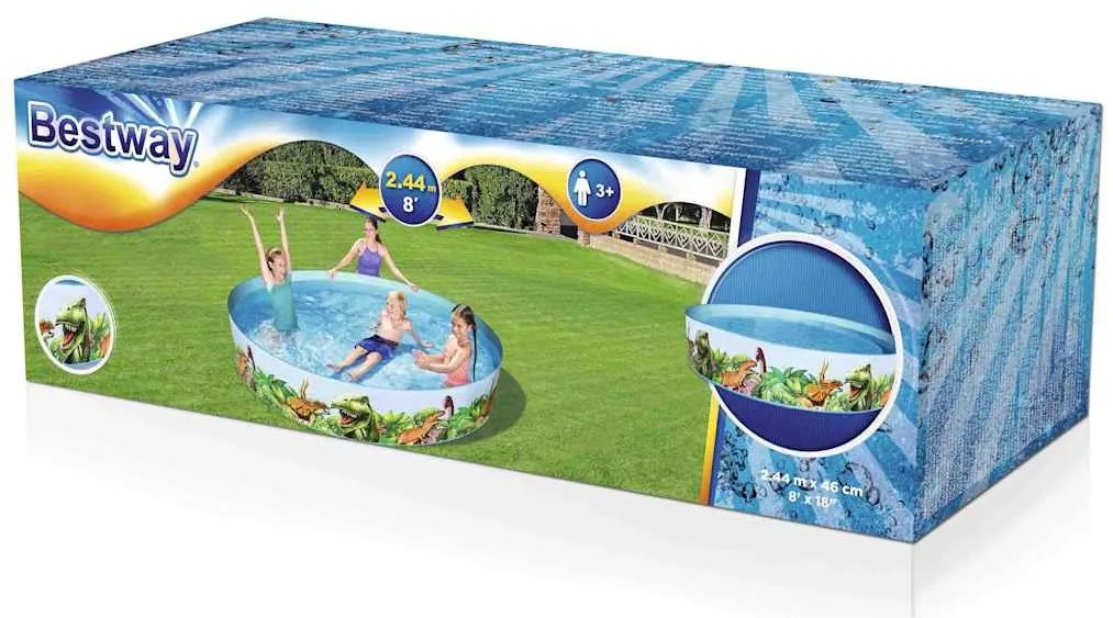 Bestway Bazén s dizajnom dinosaurov Dinosaur Fill 'N Fun