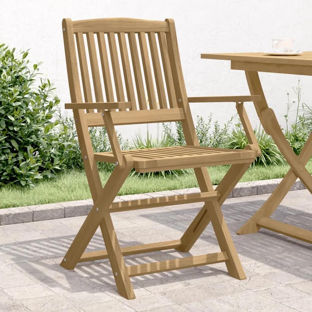 Skladacie záhr. stoličky 2 ks 58x54,5x90 cm akáciový masív 365741