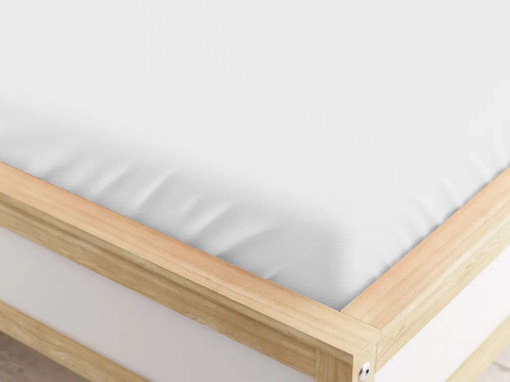 Napínacia plachta z mikrovlákna biela 160 x 200 cm