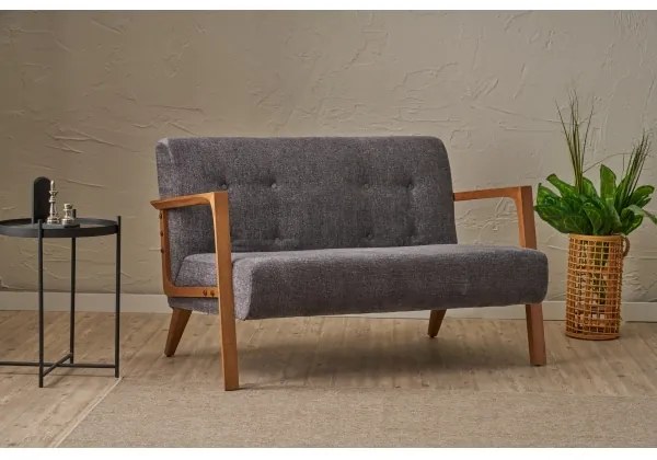 Dvojmiestna pohovka TUMI sivá