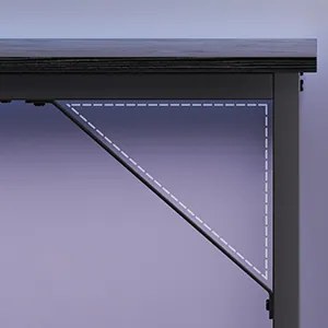 Písací stôl Vasagle Ebeny 120 cm čierny