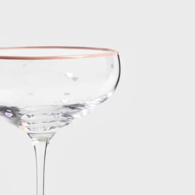 Pohár AMANTI so srdcami 731723 200 ml