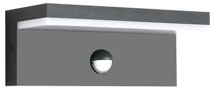 Brilagi-LED Vonkajšie nástenné svietidlo so senzorom TESSI LED/10W/230V antracit IP54