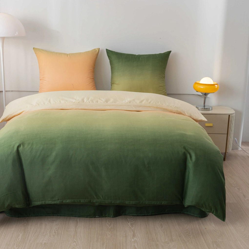 Obliečky z mikrovlákna VEROLA zelené Rozmer obliečky: 2 ks 70 x 80 cm | 160 x 200 cm