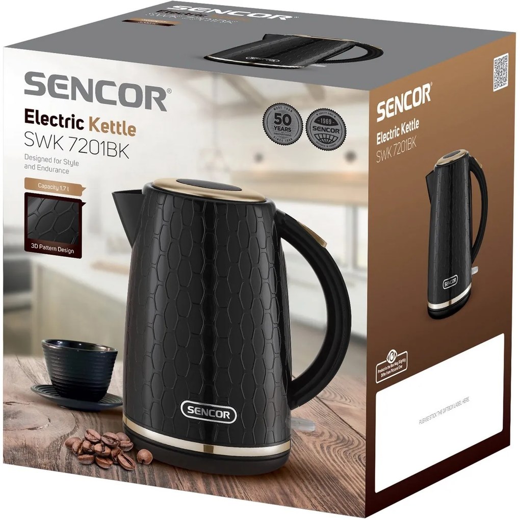Sencor SWK 7201BK rýchlovarná kanvica
