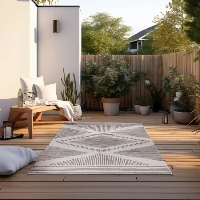 Obojstranný koberec Elle Decoration GEMINI Rhombus linen