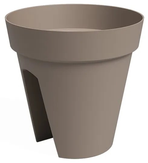 Závesný kvetináč na zábradlie z recyklovaného plastu ø 30 cm Capri – Artevasi