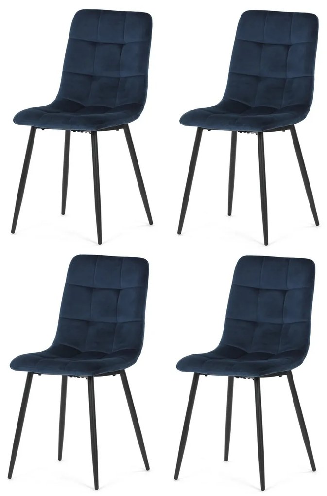 Sada jedálenských stoličiek CT-281 BLUE4, 4 ks