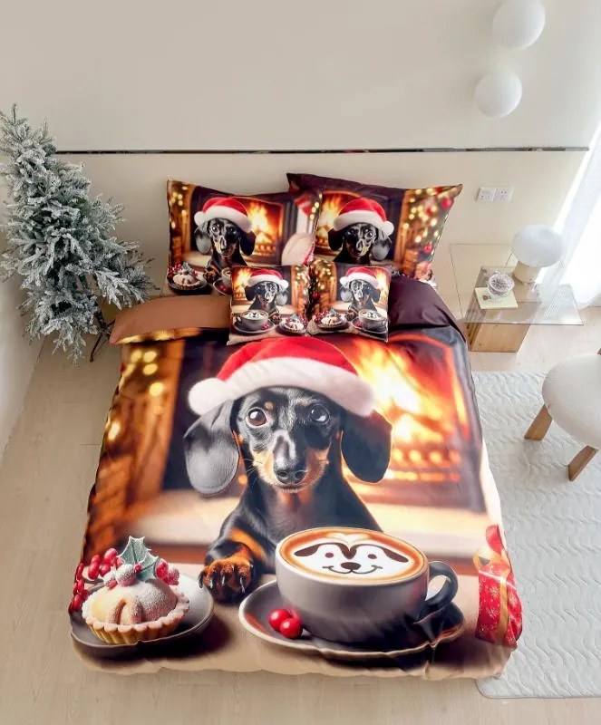 3D flanelové obliečky z mikrovlákna WARM WOOFS farebné + obliečka na vankúšik 40x50 cm zdarma Rozmer obliečky: 70 x 90 cm | 140 x 200 cm
