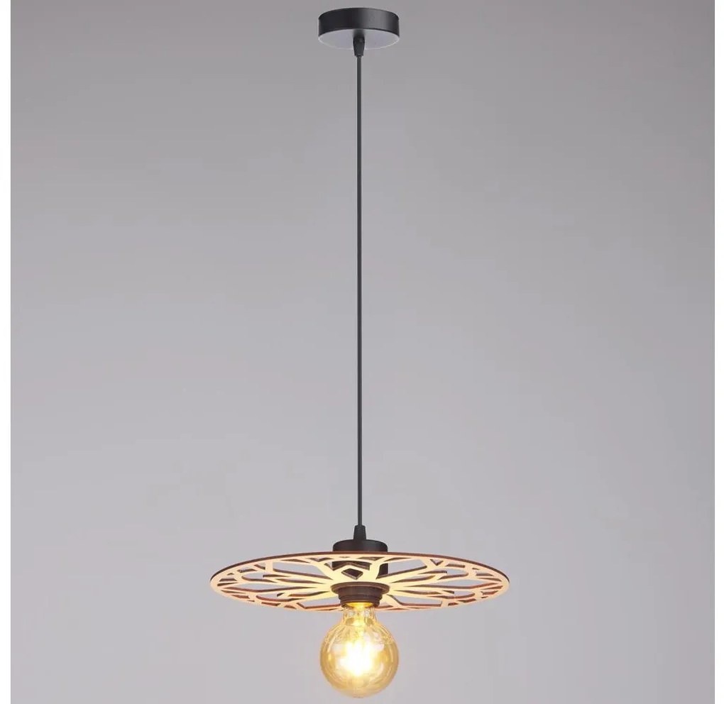 Luster na lanku FALCO 1xE27/60W/230V pr. 30 cm béžová