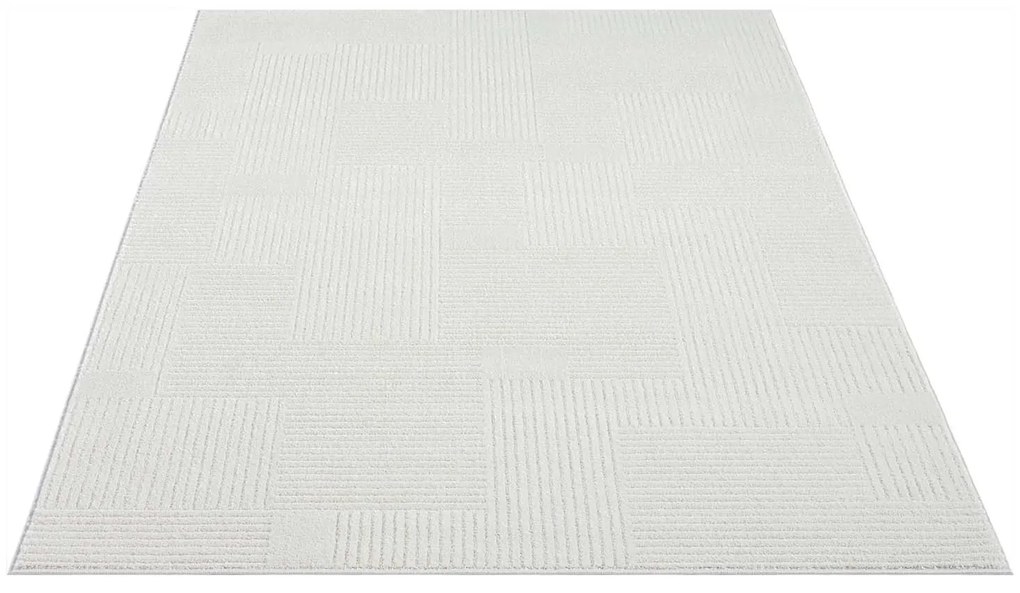 Dekorstudio Moderný koberec do obývačky FLAIR 177 - krémový Rozmer koberca: 200x290cm