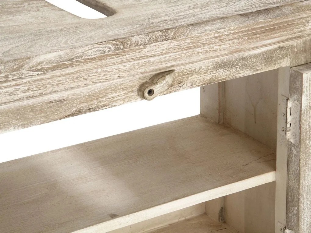 furniture-nabytek.cz - Masivní spodní dřezová skříňka Patina Mango, lakovaná, přírodní – 73×33×61 cm