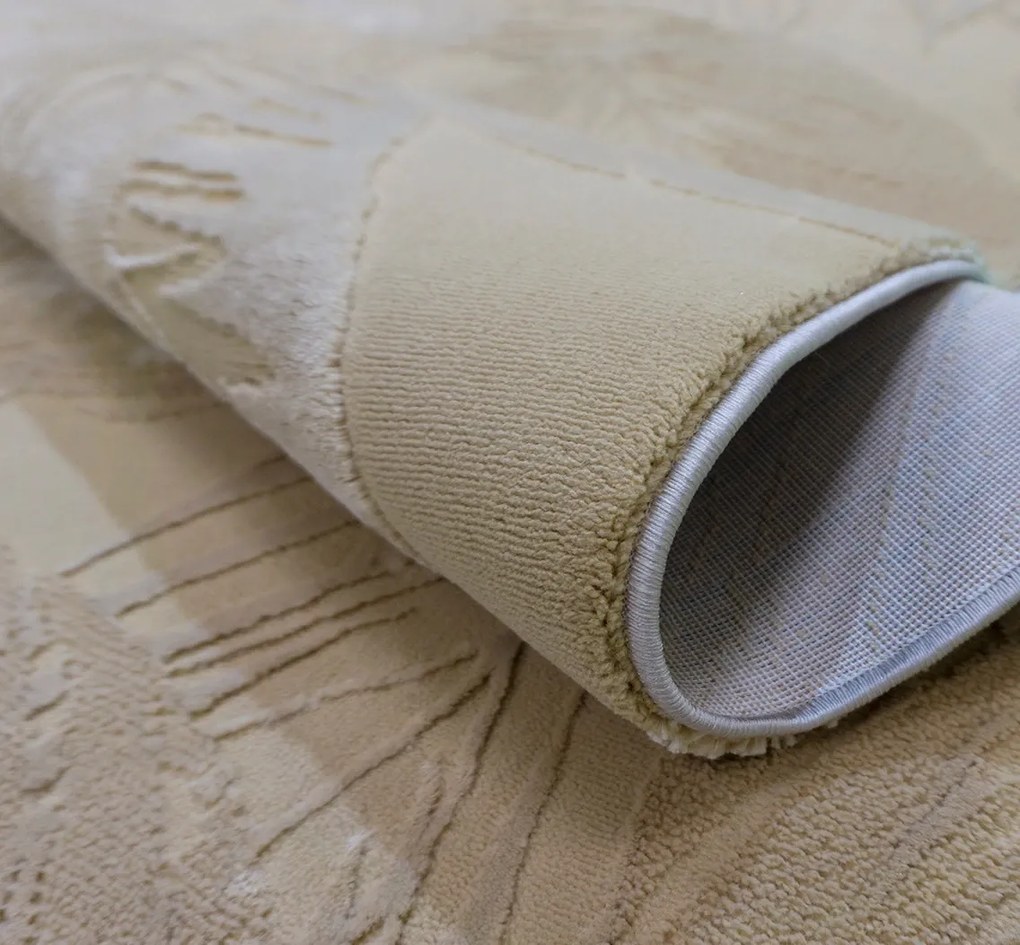 BE Koberec Zurich 1925 YELLOW – žltý obdĺžnikový Rozmer: 80x150 cm