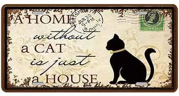 Ceduľa značka A Home a Cat House