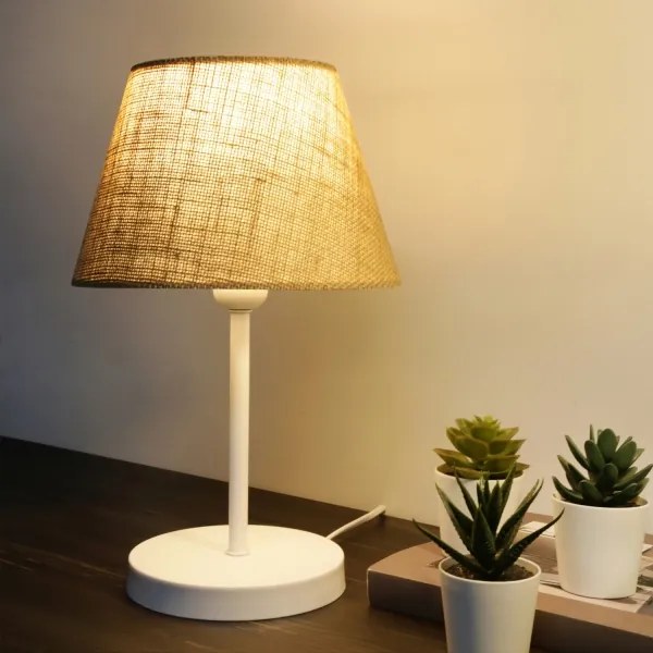 Stolná lampa AYD 1xE27/40W/230V hnedá/biela