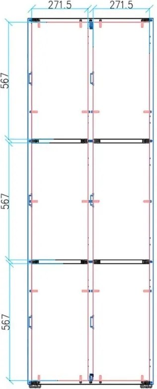 Drevená šatníková skrinka S4 s úložnými boxmi, 6 boxov, demont, mechanický kódový zámok, sivá/orech