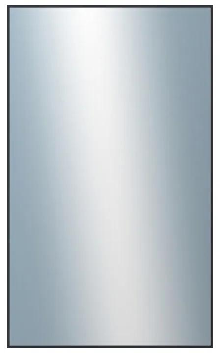 DANTIK - Zrkadlo v rámu, rozmer s rámom 60x100 cm z lišty Hliník čierna (7001021)