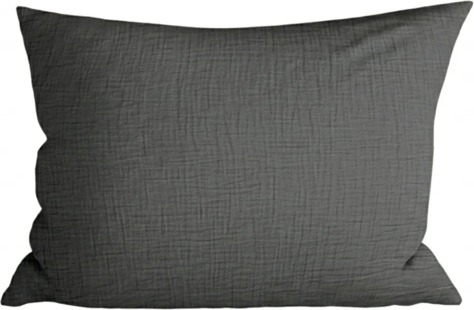 Mušelínová obliečka na vankúš MUSSARI 70x90 cm, sivá