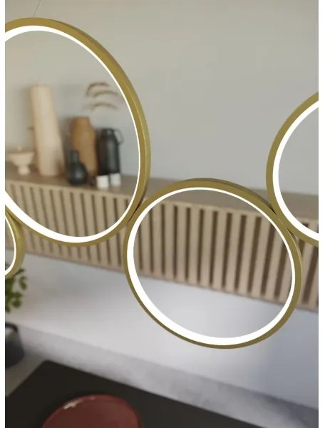 Redo 01-3383 - LED Stmievateľný luster na lanku ATHENA LED/40W/230V CRI98 zlatá